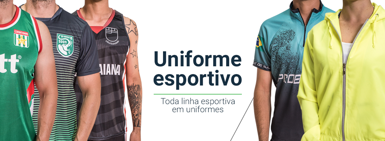 Uniforme esportivo: toda linha esportiva em uniformes